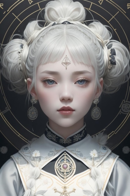 Koreańska gotycka królowa królowa w sztuce i projektowaniu