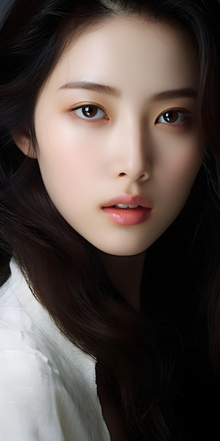 Koreańska piękna aktorka o niebieskich oczach