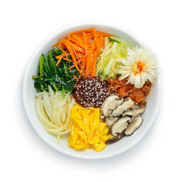 Koreański Bibimbap (Ryż Mieszany) z warzywami