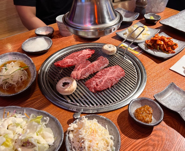 Koreański grill z wołowiną