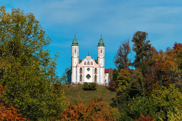 Kościół Kalvarienbergkirche W Mieście Bad Tolz W Bawarii W Niemczech