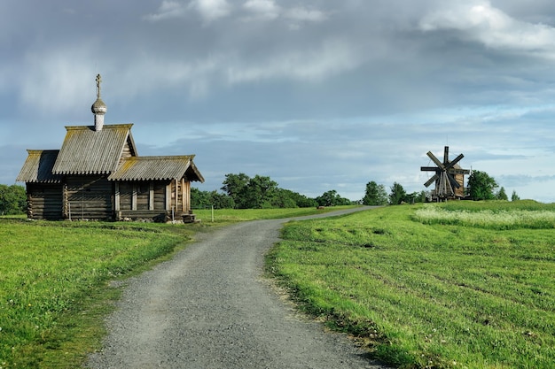 Kościół Kizhi Pogost Nad Jeziorem ładoga W Karelii, W Rosji