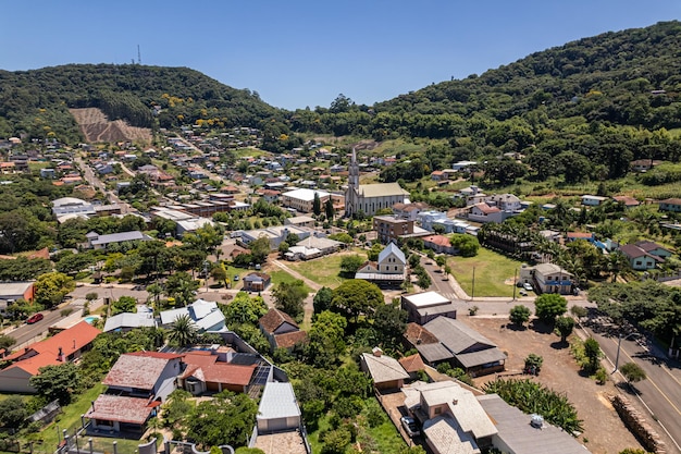 Kościół Z Dzwonnicą Morro Reuter Rio Grande Do Sul Brazil