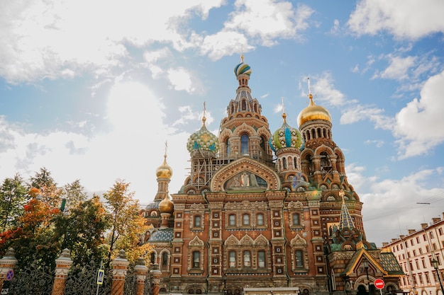 Kościół Zbawiciela Na Rozlanej Krwi O Zachodzie Słońca, Sankt Petersburg, Rosja