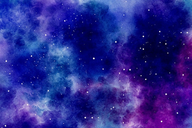 Kosmiczna akwarela tekstury Abstrakcyjne fioletowe tło