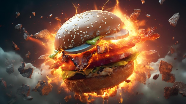 kosmiczna galaktyka burgerów