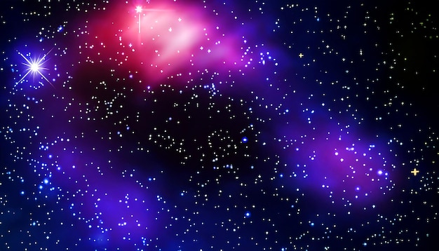 Zdjęcie kosmiczna podróż bezpłatne zdjęcie przestrzeni kosmicznej z tłem gwiezdnym i świecącymi gwiazdami odkryj realistyczne