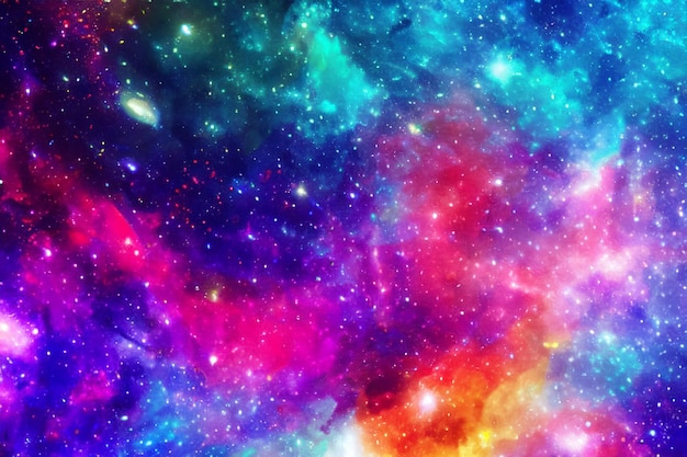 Kosmiczne tło realistyczna gwiezdna noc kosmos i świecące gwiazdy Droga Mleczna i kolorowa galaktyka pyłu gwiezdnego