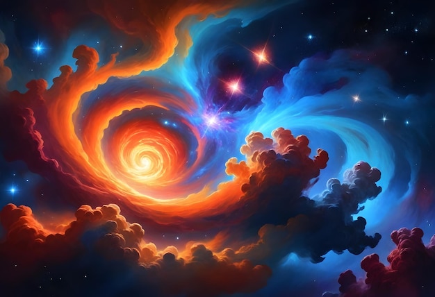 Kosmos Przestrzeń Tło Galaktyka Gwiazdy Droga Mleczna Mgławica Tło Abstrakt Wszechświat Tapeta