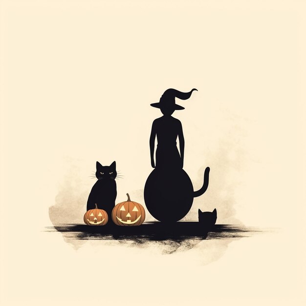 Zdjęcie kostium czarnego kota, uroczego zwierzaka, halloween