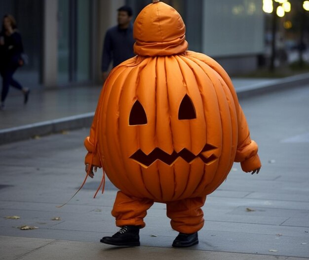 Zdjęcie kostium z dyni na halloween