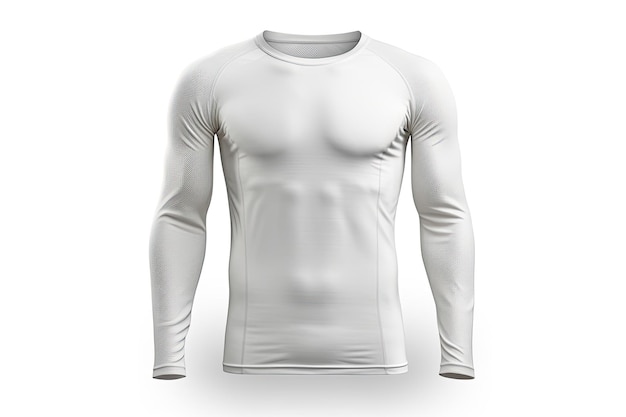 Zdjęcie koszula termiczna z długim rękawem izolowana na białym tle