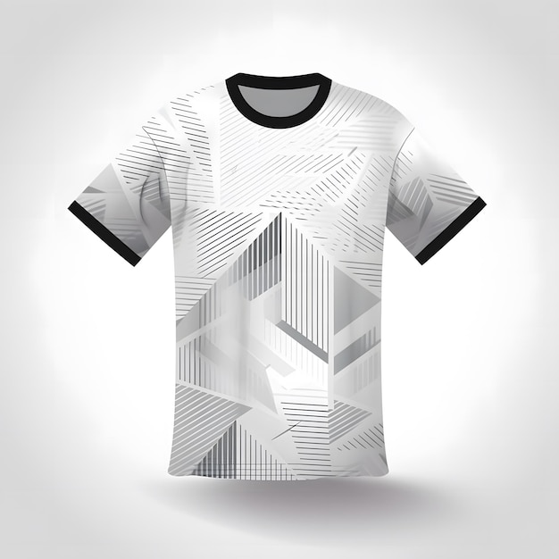 Koszulka piłkarska makiety elementów geometrycznych