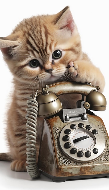 Kot na telefonie