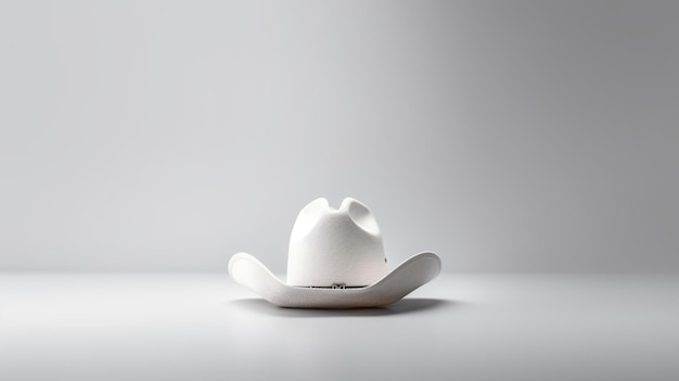 Kowbojski kapelusz biały bezzałogowyGeneratywna sztuczna inteligencja