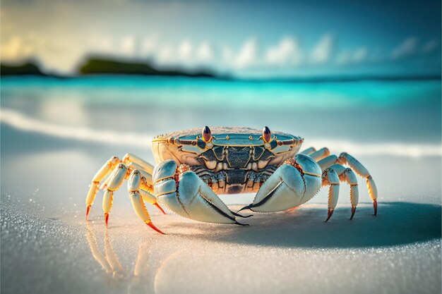 Krab na plaży