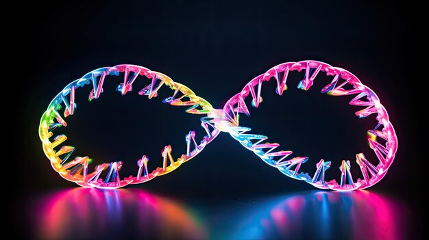 Zdjęcie krąg dna chromosomów