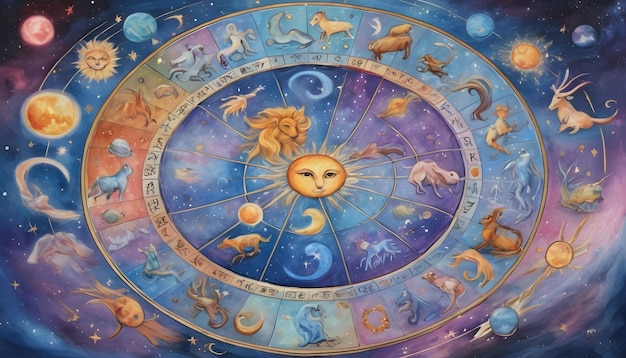 Krąg horoskopów astrologicznych