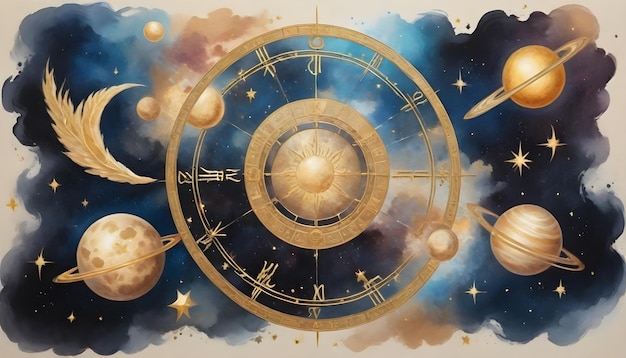 Zdjęcie krąg horoskopów astrologicznych
