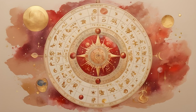 Zdjęcie krąg horoskopów astrologicznych