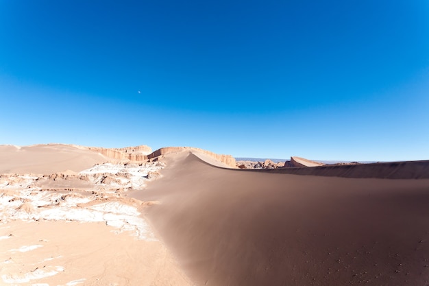 Krajobraz Doliny Księżyca, Chile. Chilijska Panorama. Dolina Luna