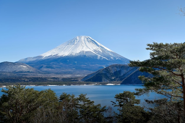 Krajobraz góry Fuji, japonia
