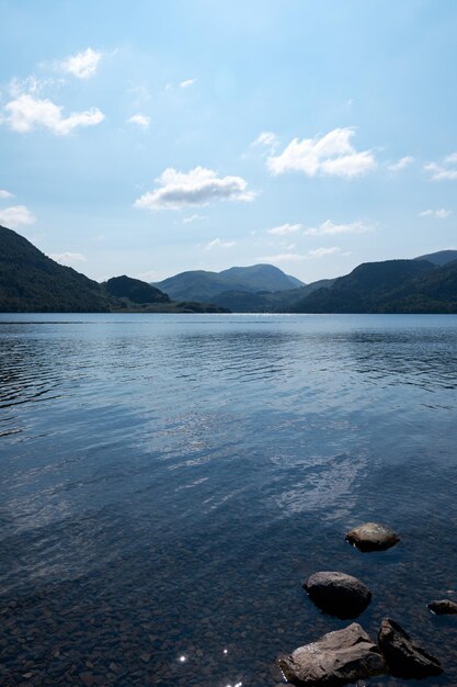 Krajobraz jeziora Ullswater UK