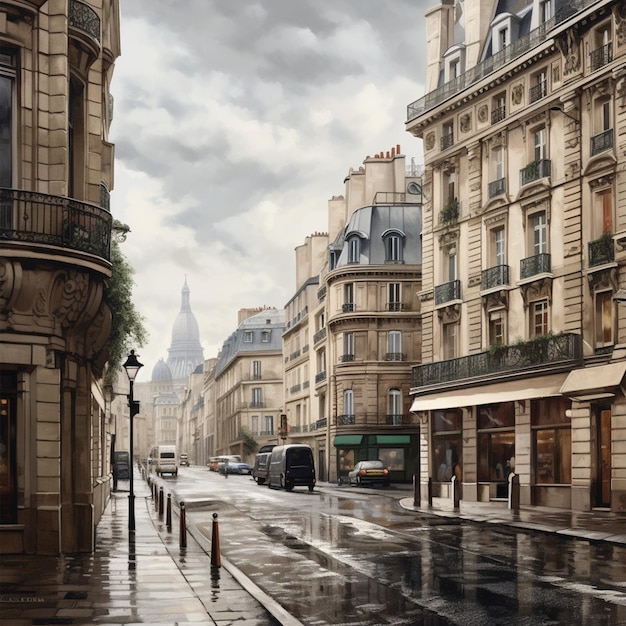 krajobraz miasta paryża