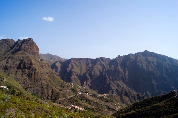 Zdjęcie krajobraz na północy santa cruz de tenerife