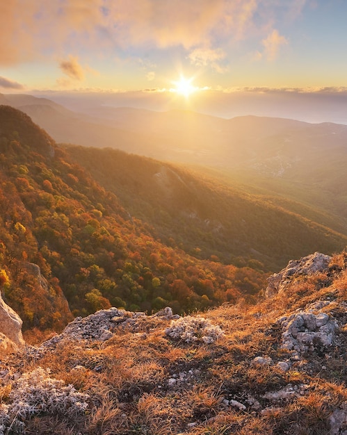 Krajobraz panoramy górskiej