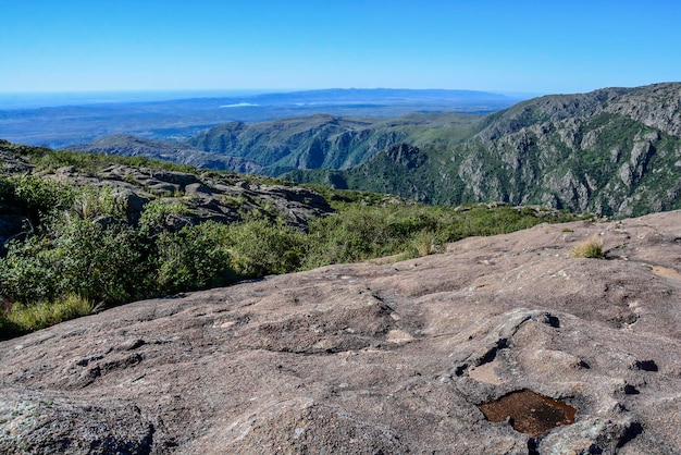 Krajobraz Parku Narodowego Quebrada del Condorito, prowincja Cordoba, Argentyna