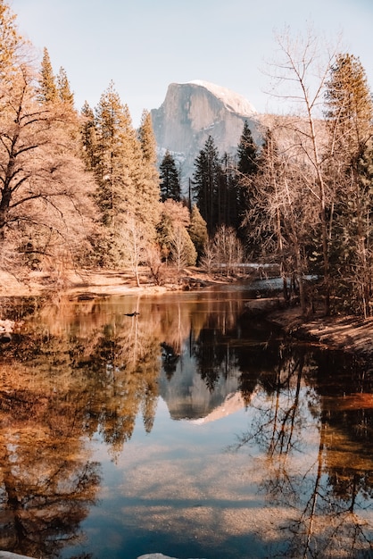 Zdjęcie krajobraz parku narodowego yosemite