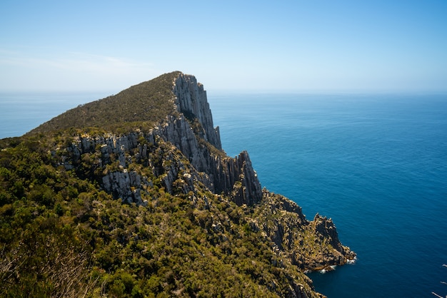 Zdjęcie krajobraz półwyspu tasman, tasmania, australia