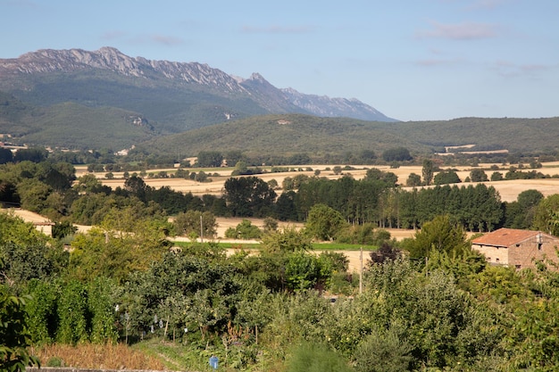 Krajobraz poza Genevilla, Navarra, Hiszpania