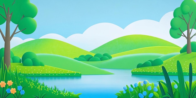 Krajobraz Serene Lake