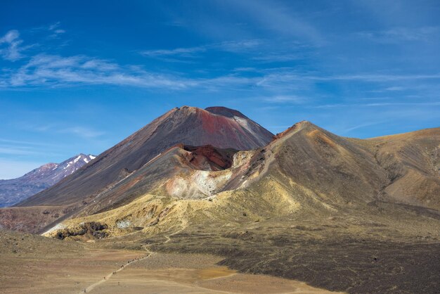 Zdjęcie krajobraz tongariro w nowej zelandii