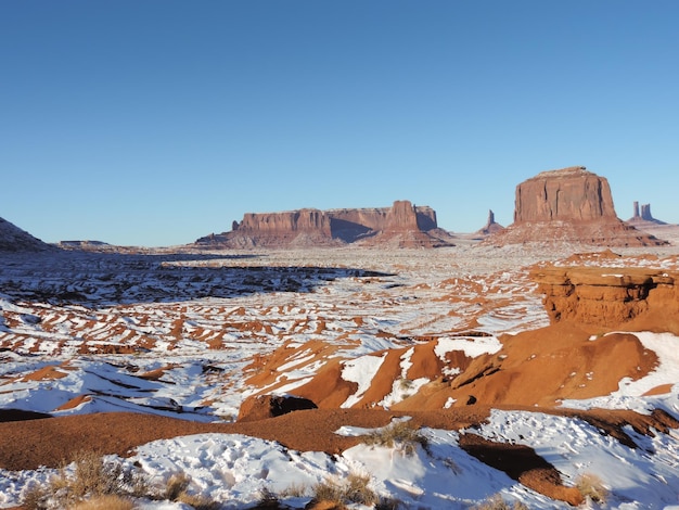 Krajobraz w Monument Valley USA