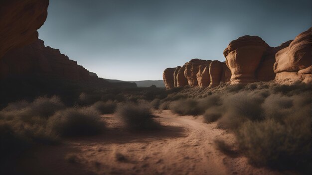 Zdjęcie krajobraz w valley of fire state park nevada, usa