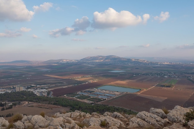 Krajobraz ze Skaczącej Góry w Nazarecie Panorama Zdjęcia w wysokiej jakości