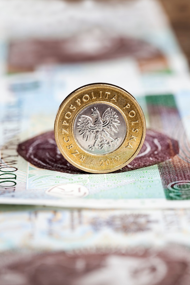 Zdjęcie krajową walutą polską jest złoty