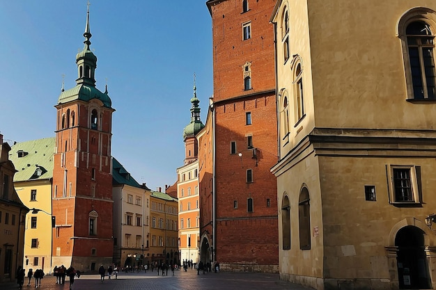 Kraków historyczne centrum Polski miasto o starożytnej architekturze