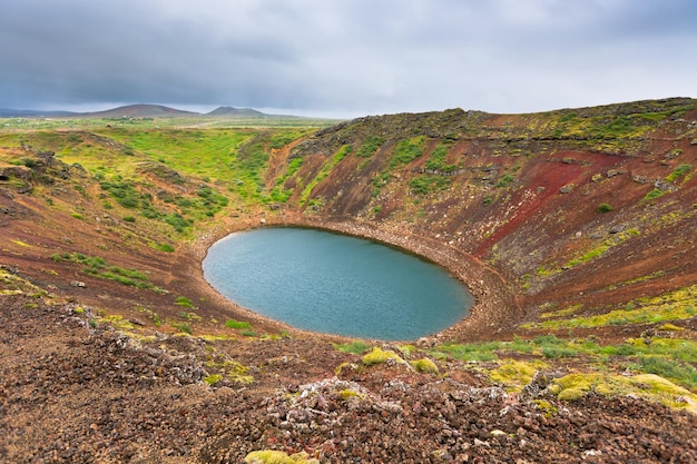 Krater Wulkanu Kerith Na Islandii