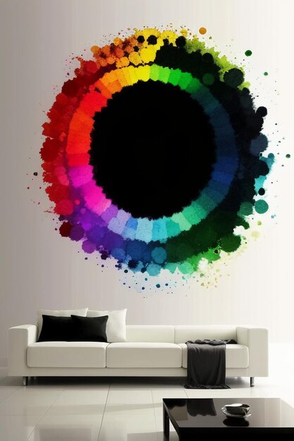 Zdjęcie kreatywna tapeta tło prosty styl ilustracja kolorowy abstrakcyjny kształt sztandaru