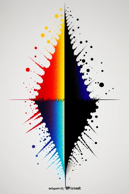 Zdjęcie kreatywna tapeta tło prosty styl ilustracja kolorowy abstrakcyjny kształt sztandaru
