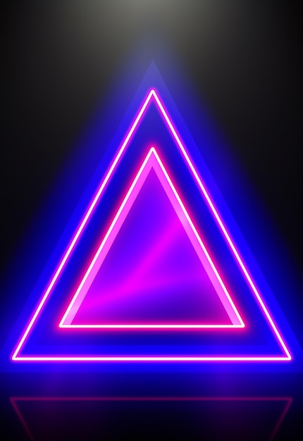 Zdjęcie kreatywny świecący neon holograficzny 3d glow