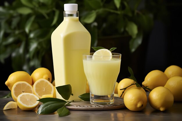 Kremowy włoski napój Limoncello