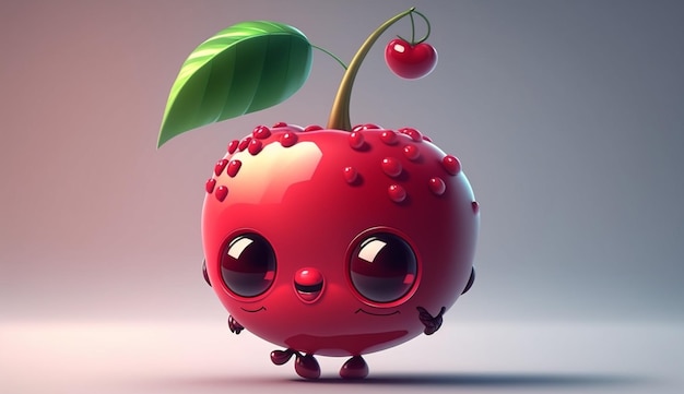 Kreskówka Cherry postać generatywna AI