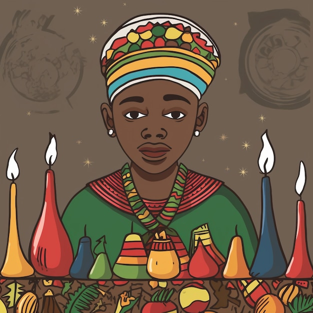 Zdjęcie kreskówka kwanzaa