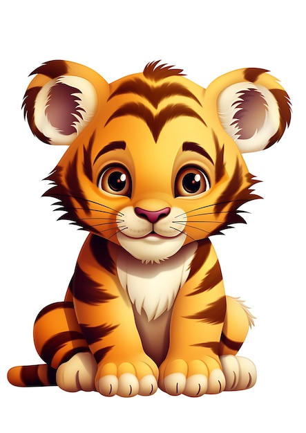 Kreskówka małego tygrysa