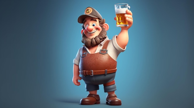 kreskówka maskotka pixar oktoberfest